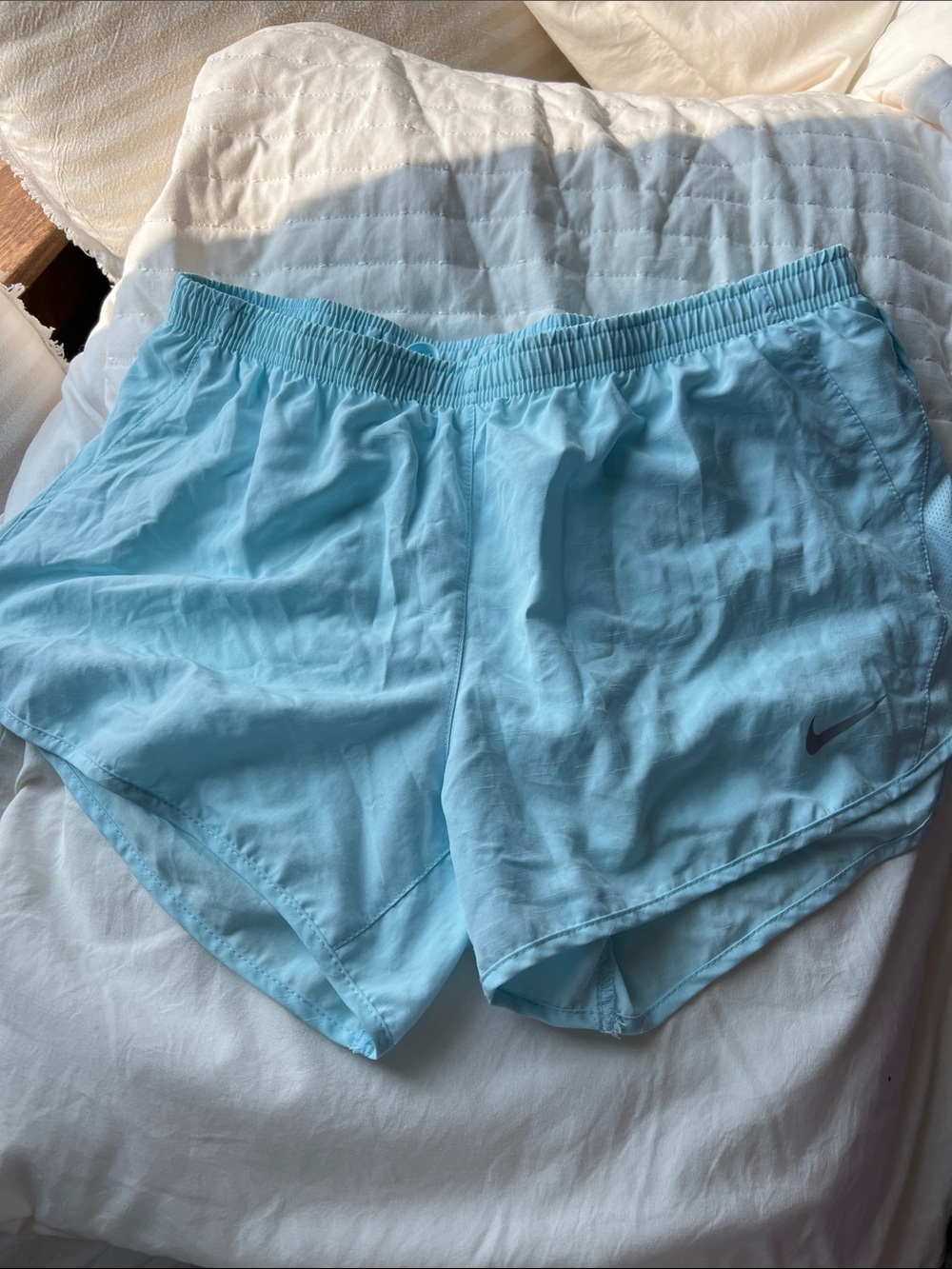 Nike Women's Sky Blue Athletic Running Shorts